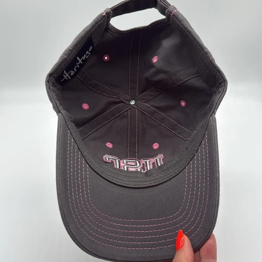USC Trojans Heritage Girls Adjustable Gray & Pink Baseball Cap Hat One Size